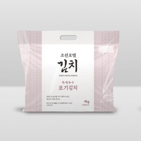 조선호텔 김치 특제육수 포기김치 4kg X 2개 (총8kg)