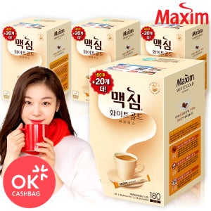 맥심 화이트골드 커피믹스 200T 4개