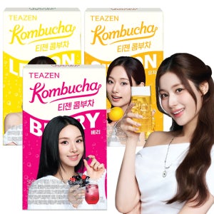 티젠 콤부차 10T 세가지맛3종 레몬 베리 유자 총30T