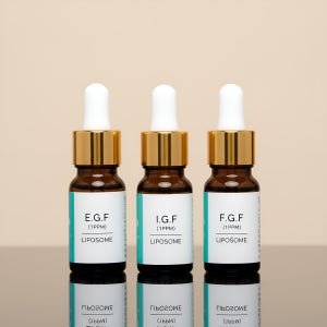 랑팡 EGF앰플+FGF+IGF 1ppm 리포좀 원액 10ml 미백 탄력 영양 보습 세럼