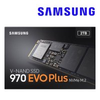 삼성전자 정품 970 EVO Plus NVMe M.2 SSD PCIe 3.0 2TB 노트북 데스크탑용 하드디스크