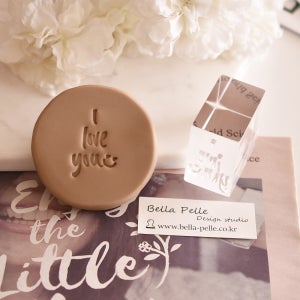 I love you-2 비누스탬프 soap stamp 투명 아크릴 도예 떡도장 벨라펠레