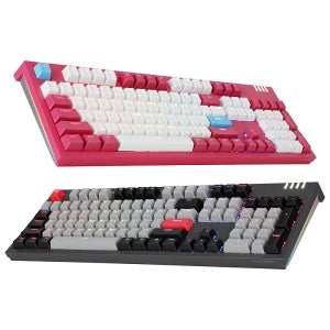 앱코 K660P 프리미엄 카일광축 무빙 LED 게이밍 기계식 키보드 마젠타 클릭