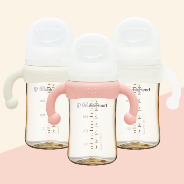 베베캔 국내생산 실리콘 젖병손잡이 핸들/더블하트 호환 모윰/추빨대컵 치발기겸용
