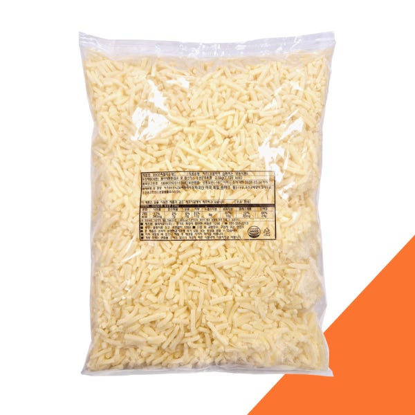 MK 모짜렐라치즈 2.5kg 100% 자연 슈레드 피자 치즈 업소용치즈