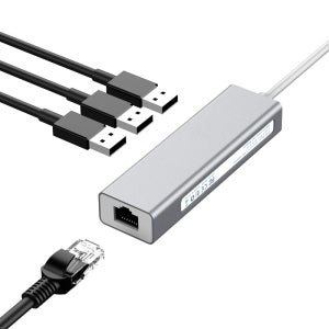 USB3.0 C타입노트북 랜선연결 랜젠더 랜포트 4IN1 인터넷연결