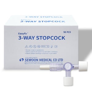 세운 쓰리웨이 스탑콕 (3way stopcock) 1박스(50개입) 수액 연결 커넥터