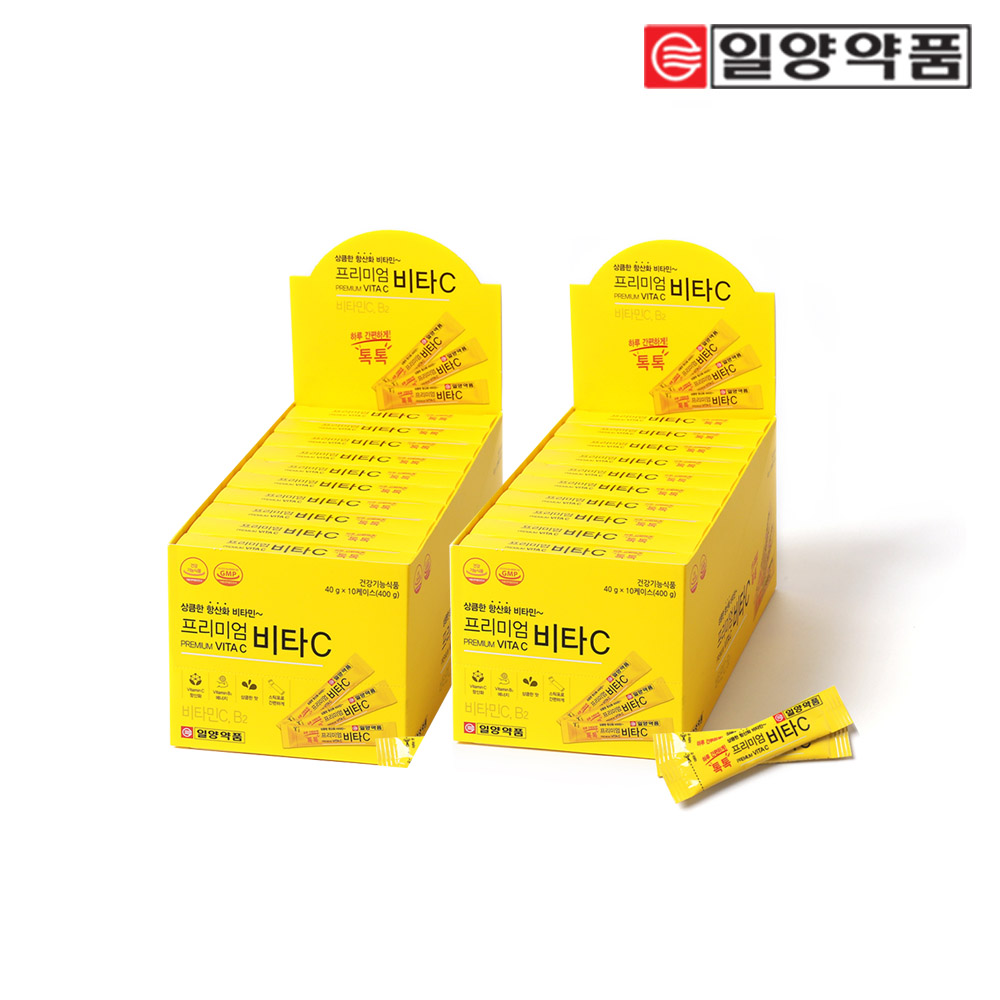 <b>일양약품</b> 프리미엄 비타C 온가족 어린이 가루 <b>비타민C</b> 분말 200포, 2개