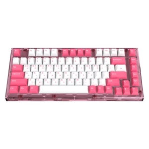 앱코 AG75 가스켓 마운트 RGB 교체축 기계식 키보드 로즈 핑크, 갈축