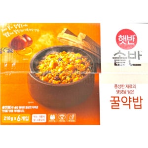 CJ 제일제당 햇반 솥반 꿀약밥 210g x 6개 세트 코스트코