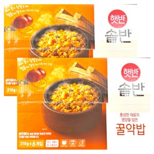 CJ 제일제당 햇반 솥반 꿀약밥 210g x 6개 세트 X 2박스 코스트코