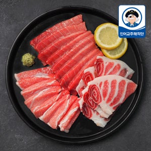 참다랑어 참치회 슬라이스 100g (중뱃살 대뱃살 배꼽살)