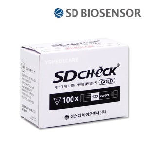 SD 에스디 체크 골드 혈당 시험지 1박스 100매 검사지 체크지 당 당뇨