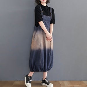 여자 청멜빵치마 청멜빵스커트