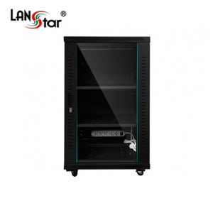 LANstar 허브랙 1000x600x600 18U 블랙 LS-1000HB