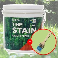 노루페인트 더 스테인 3.5L 수성 친환경 원목 목재 내부/외부용 무광 투명