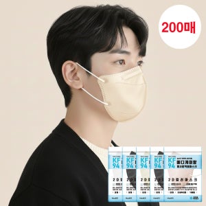 메디케이알 데일리핏 새부리형 KF94 대형 200매 컬러 황사마스크