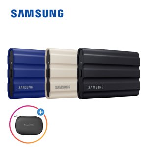 삼성전자 삼성 포터블 T7 Shield 실드 정품 1TB Gen2 USB3.2 C타입 SSD외장하드+파우치