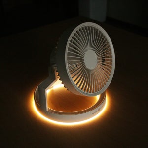 몽크로스 캠핑용 무드등 무선 스탠드 선풍기 USB 충전식 서큘레이터 IK-C01 3가지 색상 택 1