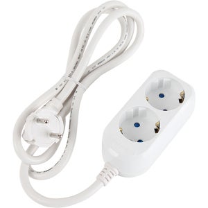 멀티탭 2구 50cm 1m 국내산 국산 KC인증 16A 과부하 차단 짧은 짧은선 컨센트