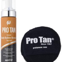 Pro Tan Instant Body Builder 브론즈 탑 코트, 애플리케이터, 1er 팩(1 x 207g) 05-1032