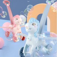 유니콘 말 비눗방울 버블카트 돌아기 조카 아기선물 멜로디 장난감