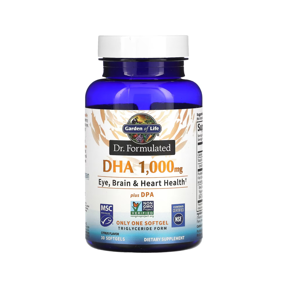 <b>가든오브라이프 DHA</b>+DPA 1000mg 시트러스 30소프트겔