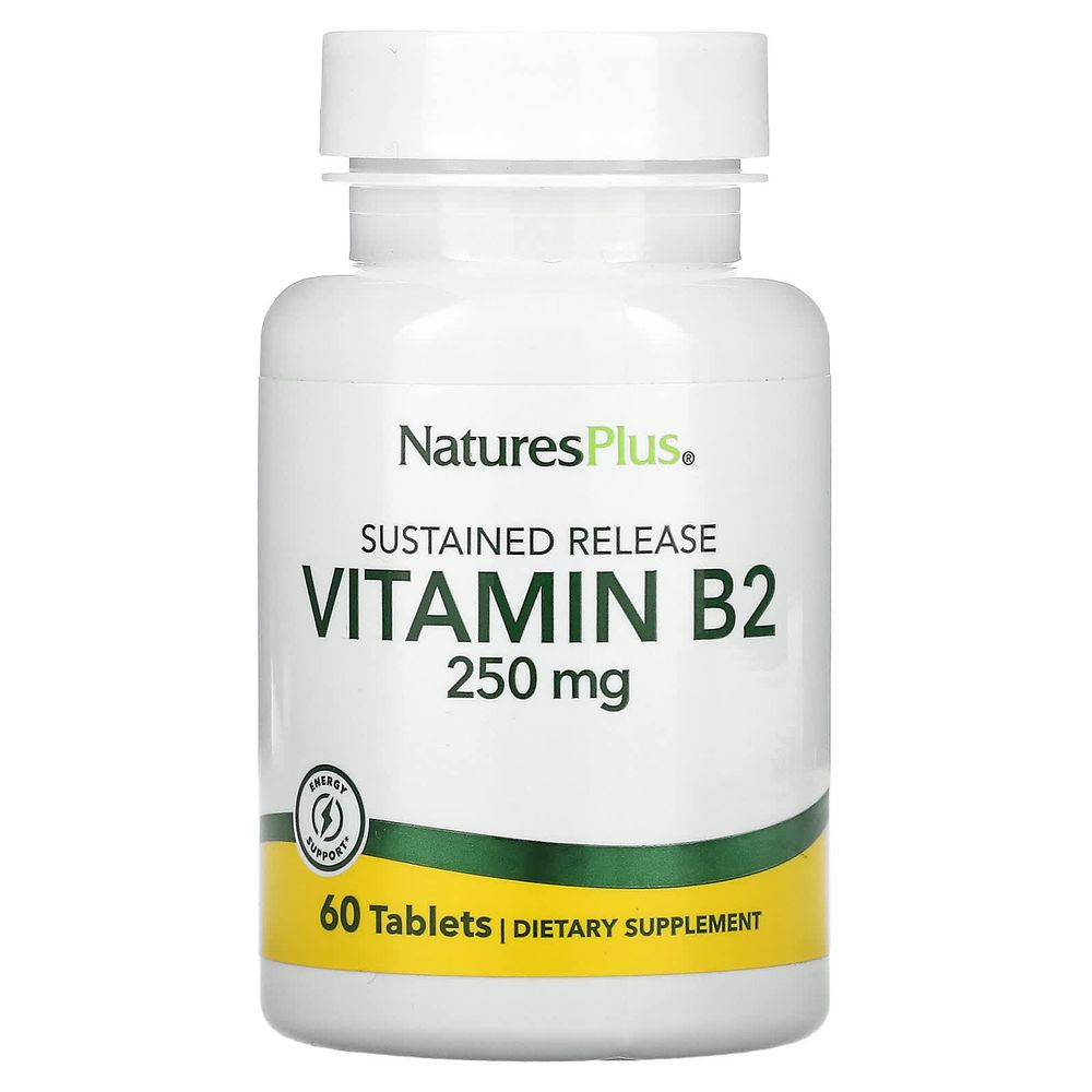 <b>NaturesPlus</b> 비타민 B-2 250mg 60 태블릿