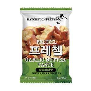 담백한 프레첼에 고소한 버터와 향긋한 갈릭 시즈닝 프레첼 갈릭버터맛 85g x 18개