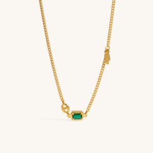 24k 순금 11.25g+18k잠금부, 그린오닉스 더블 스틱 목걸이