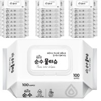 행운드림 순수 물티슈 캡형 100매 25팩