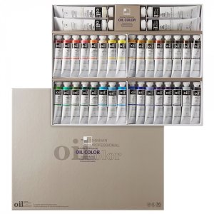 신한화구 유화물감세트 20ml 36색