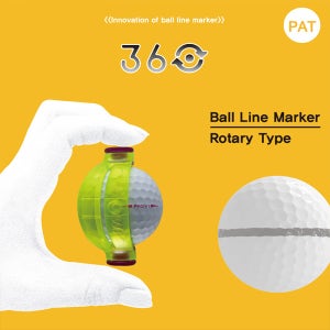 제이엘 골프 360도 볼라이너 골프공 볼라인 퍼팅라인