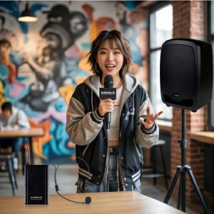 카날스 AT-115BN 150W 블루투스 소형 이동식 앰프