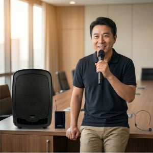 카날스 AT-260BN 150W 블루투스 무선마이크 2대 소형 이동식 앰프
