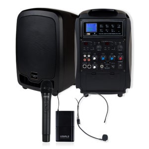 카날스 AT-260BN 이동식앰프 블루투스 무선마이크 2대 소형 150W