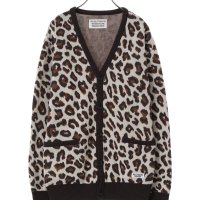 와코마리아 WACKO MARIA LEOPARD JACQUARD CARDIGAN 레오파드 가디건 23SS-WMK-KN16