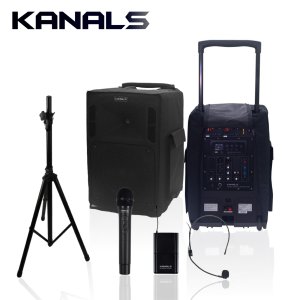 카날스 스탠드 가방 포함 휴대용 야외용 충전식 이동식 앰프 스피커 일체형 BK-1050N