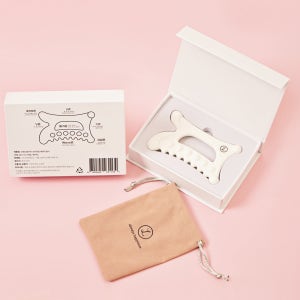 브랜드엘 괄사 마사지 도구 림프 순환 얼굴 승모근 세라믹 경락 마사지기