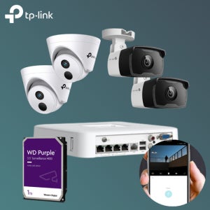 티피링크 VIGI CCTV 4대 혼합구성(C340i 2.8 C440i 4.0) 자가설치세트 HDD 포함