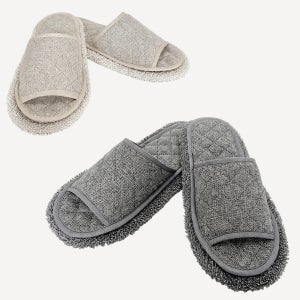 필굿리빙 청소 슬리퍼 걸레 바닥 실내화 층간소음 청소용 극세사