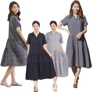 가볍고 시원한 인견 데일리 여성 반팔 캉캉 원피스