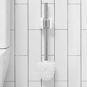 [단독] 무타공 청소도구 욕실 화장실 밀대 봉 걸이 스틱 홀더 1개