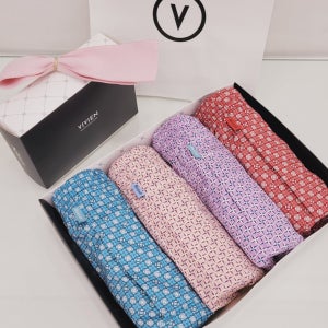 비비안 럭셔리 4종 선물세트 트렁크 남자 팬티 남성 사각 95 100 105 110 빅사이즈 고급 순면 100%