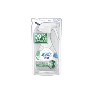 페브리즈 항균플러스 섬유탈취제 산뜻한 향 320ml 리필 12개입