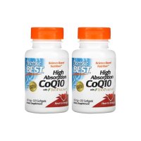 닥터스 베스트 큐텐 고흡수성 코큐텐 CoQ10 BioPerine 코큐10 100mg 120정 x 2통