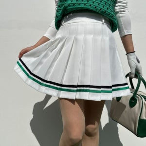 로로얼로이 골프치마 그린블랙 투톤라인 스커트 치마바지 여성골프웨어