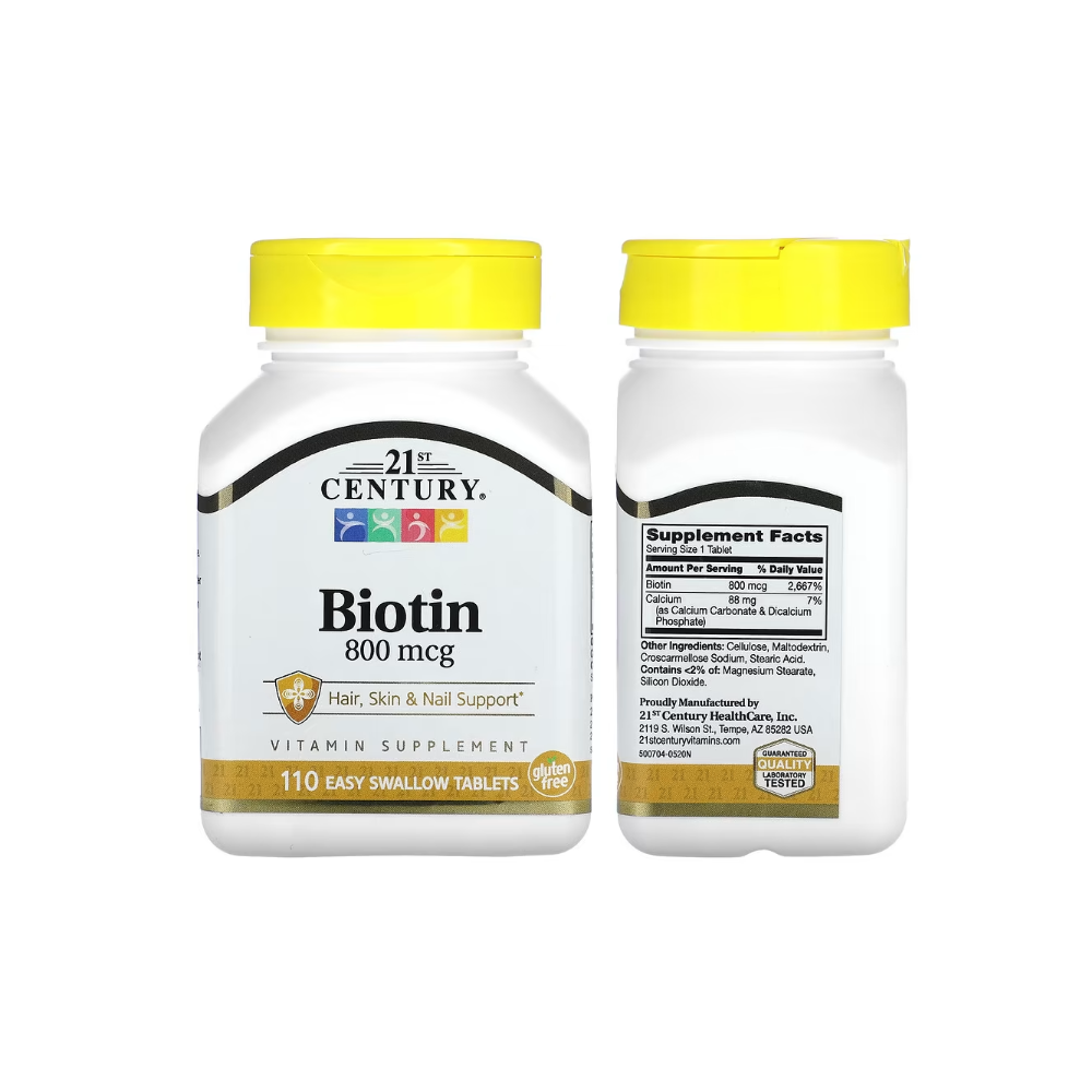 21세기센트리 <b>비오틴</b> <b>8</b>,00mcg 칼슘 바이오틴 110정