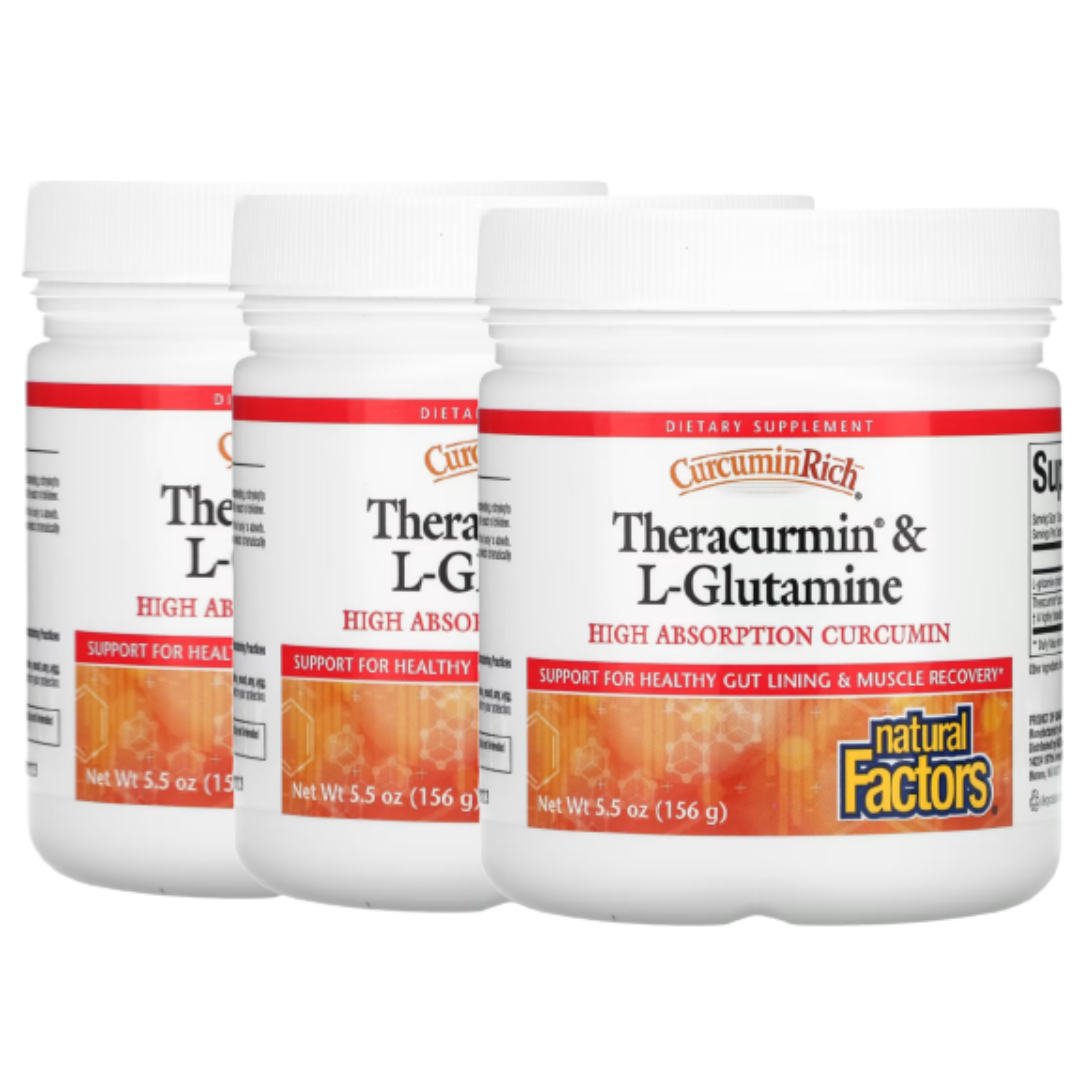 내추럴팩터스 <b>커큐민 리치 테라큐민</b> 강황 엘 <b>글루타민</b> 156g x3통