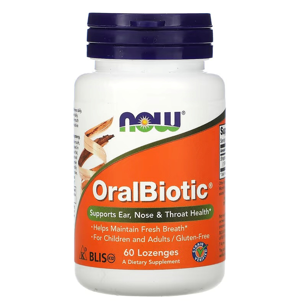 나우푸드 <b>오랄 바이오틱</b> 구강 유산균 60정 로젠지 사탕정제